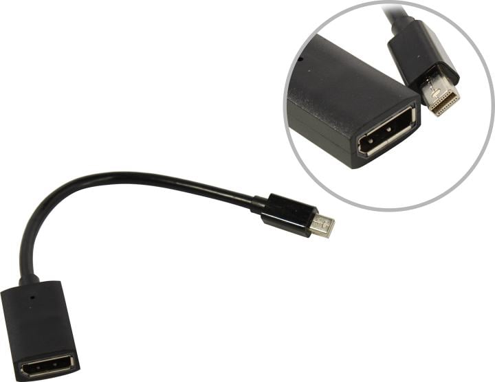 KS-is <KS-588> Кабель-адаптер miniDP(M) -> DisplayPort(F) 0.2м