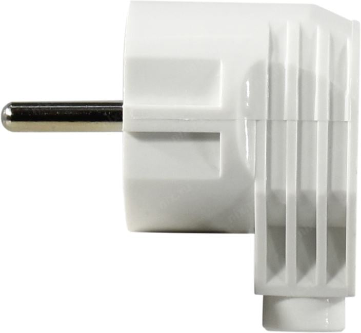 Smartbuy <SBE-16-P02-(1)-w> Вилка угловая с заземлением,  белая (16A, IP20)