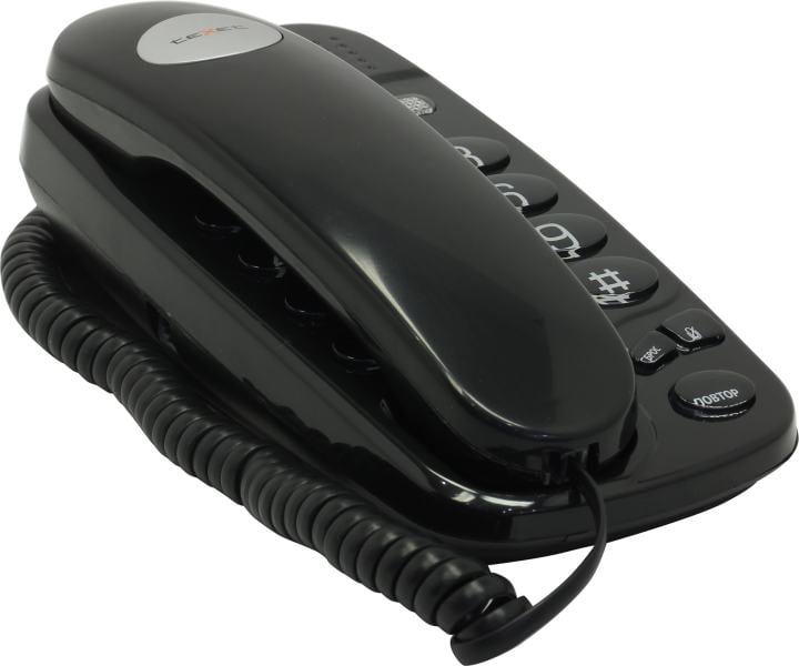 Телефон Texet TX-D4505A <Black> (База+трубка с ЖК диспл.) стандарт-DECT