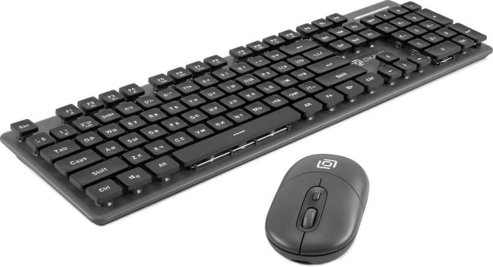 OKLICK Wireless Keyboard & Optical Mouse <S265W Black> (Кл-ра USB, FM+Мышь 4кн,Roll,USB,FM)