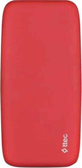 Внешний аккумулятор TTEC ChargeUp Pro 20.000mAh PD 20W Powerbank. Цвет: красный