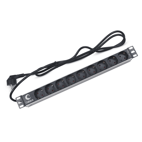 Cabeus PDU-9P-2EU <7288c> Блок розеток  19" 9xSchuko 16A