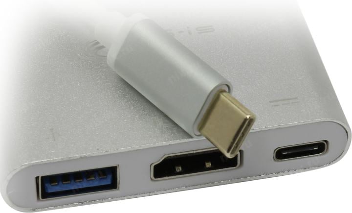 KS-is KS-342 Адаптер USB Type C M в USB/HDMI/USB Type C F