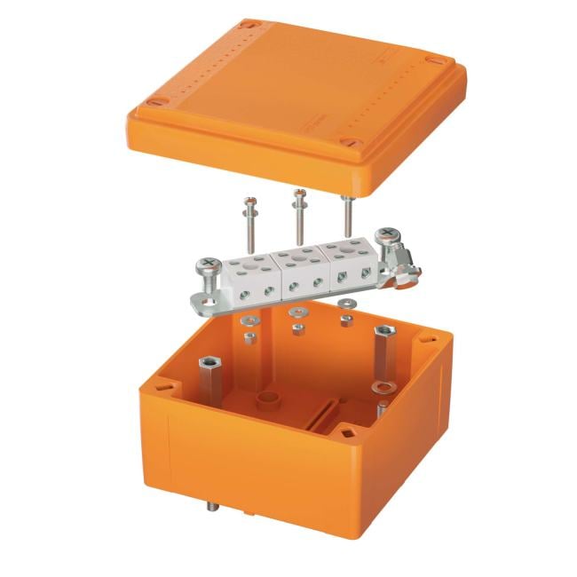 Коробка распред. DKC FSB10604 пластик. FS гладкие стенки, клеммники, IP56, 100х100х50 мм, 6р, 450V, 6A, 4 мм2, Vulcan