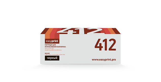 Тонер-картридж EasyPrint LO-412 для Oki B412dn/B432dn/MB472dnw/MB492dn/MB562dnw (3000 стр.) 45807119/45807102