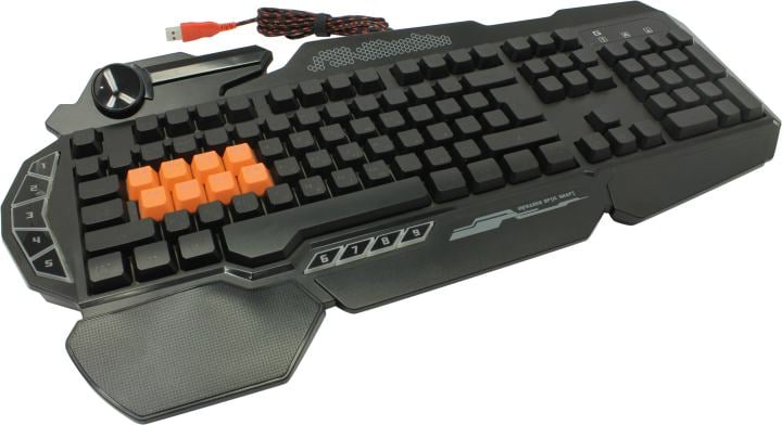 Клавиатура Bloody B310N Black <USB> 104КЛ+4 Игровых  клавиш, подсветка клавиш