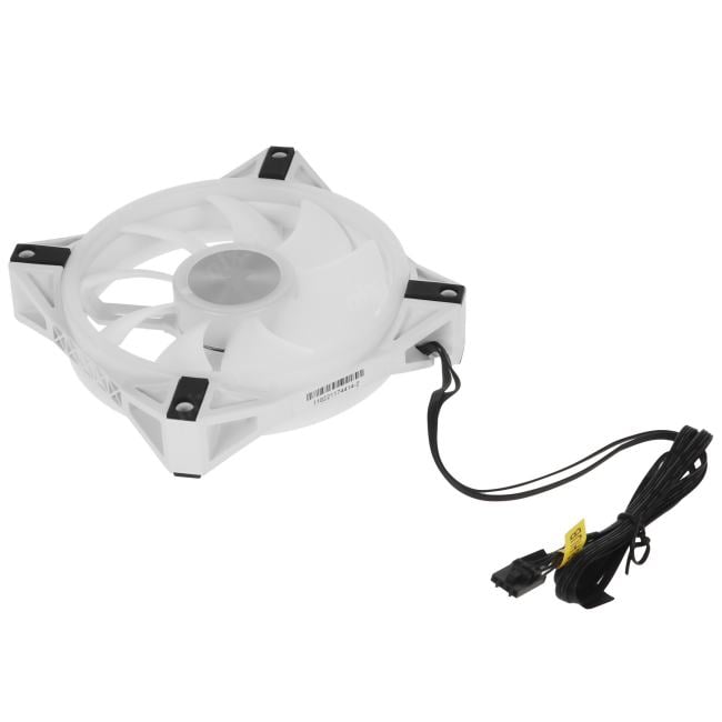 CO-9050104-WW Corsair iCUE QL120 RGB 120mm PWM White Fan — Triple Fan Kit with  Lighting Node CORE