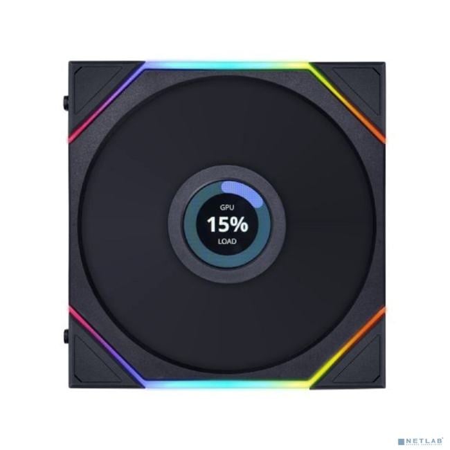 Lian Li UNI FAN TL LCD 120 Reverse Black /12RTLLCD1B/ 120x125x28мм (1.6” LCD дисп,  PWM,  ARGB,  31dBa) G99.12RTLLCD1B.R0