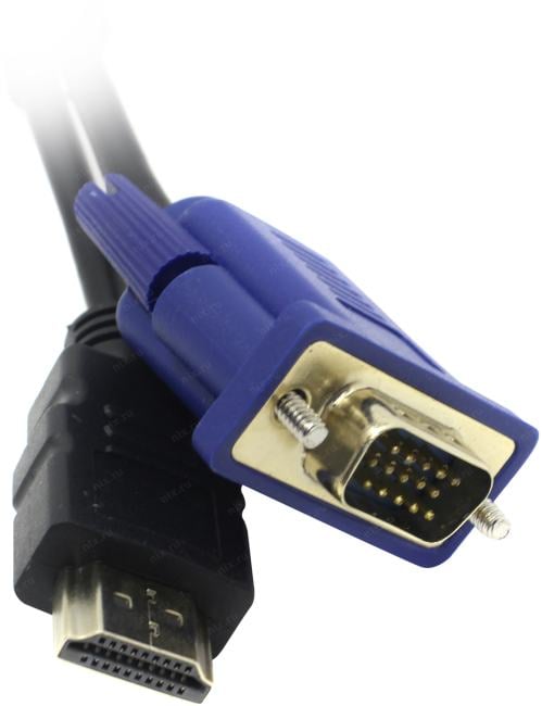 KS-is <KS-440> Кабель-адаптер HDMI (M) -> VGA (15M) 1.8м