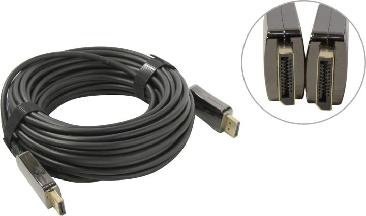KS-is <KS-471-15> Кабель AOC DisplayPort (M)  -> DisplayPort (M)  15м  ver1.4