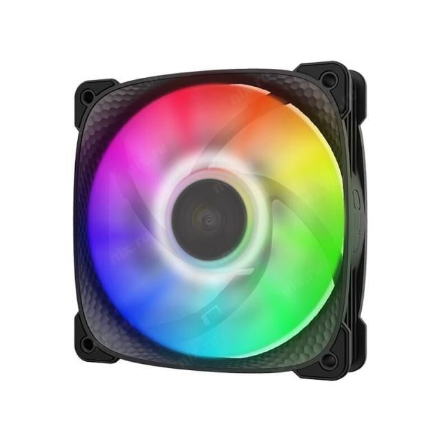 Geometric Future Squama 2505B Single Pack / 120mm, 2000 RPM, 91.3 CFM, 35.06 dBA, 5V ARGB, Black / 1F2505B112002