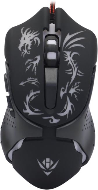 Мышь проводная Nakatomi MOG-25U черный, 2400 dpi, USB, кнопки - 6