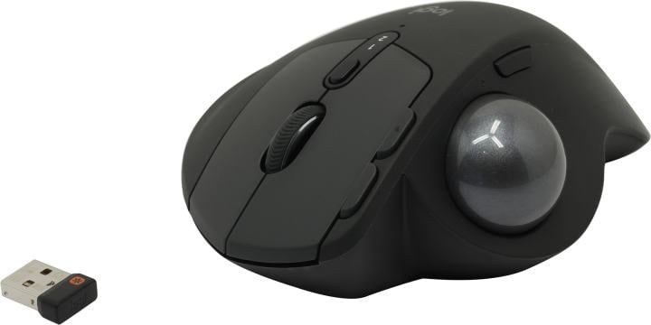 Трекбол Logitech Trackball MX Ergo графитовый оптическая 2048dpi беспров. BT/Radio USB 8but (910-005182)