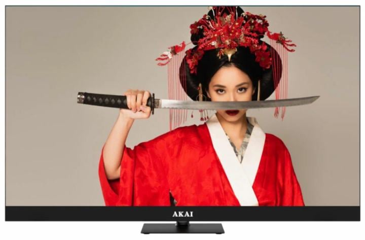 ЖК телевизор AKAI QLED 144Гц GoogleTV 55 дюймов с саундбаром, черный TA55BQ900