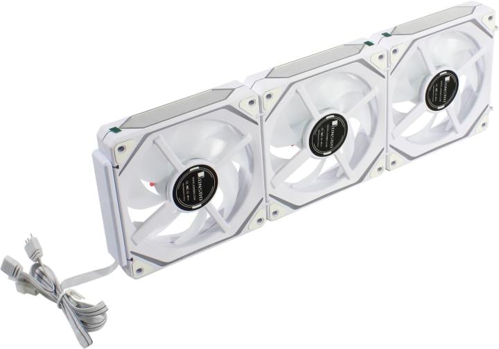 JONSBO <ZL-120WR 3-pack White> (4пин,  120x120x25мм,  18.5-28.8дБ,  800-1800об/мин, 3шт)