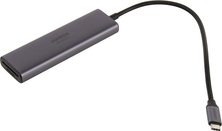 UGREEN <60384> 3xUSB3.0+PD+HDMI+SD/microSD Card  Reader, подкл. USB-C