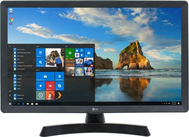 23.6" LED ЖК телевизор LG 24TQ510S-PZ (1366x768, HDMI, LAN, WiFi, BT, USB, DVB-T2, SmartTV)