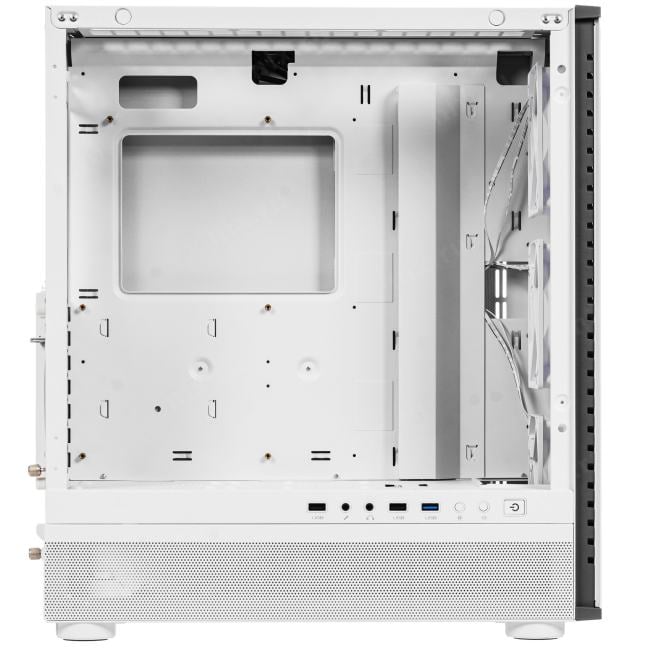 PcCooler ME200 MESH WH Корпус без блока питания/ PCCooler ME200 MESH WH, Mesh Full Tower, White, TG, SPCC, 3x120mm ARGB