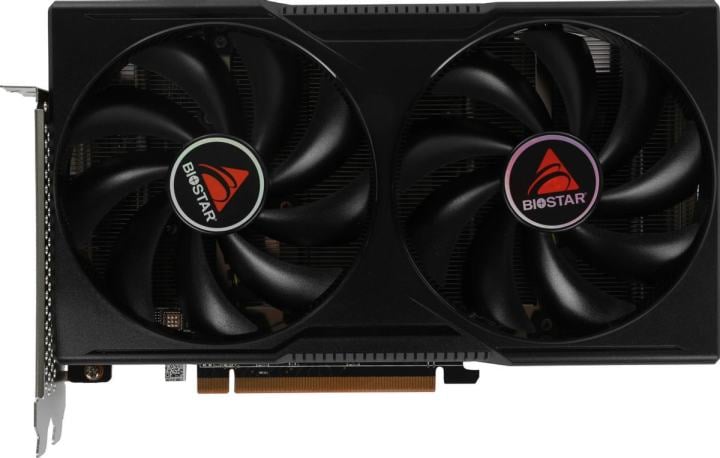Видеокарта Biostar PCI-E 4.0 VA76S6RM81 RX7600 OC AMD Radeon RX 7600 8Gb 128bit GDDR6 2318/18000  HDMIx1  DPx3  HDCP Ret