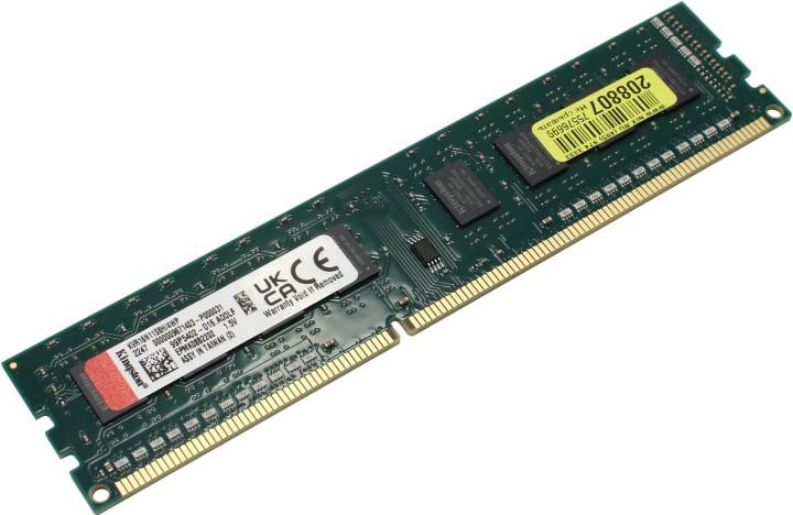Kingston ValueRAM <KVR16N11S8H/4(WP)> DDR3 DIMM  4Gb <PC3-12800> CL11