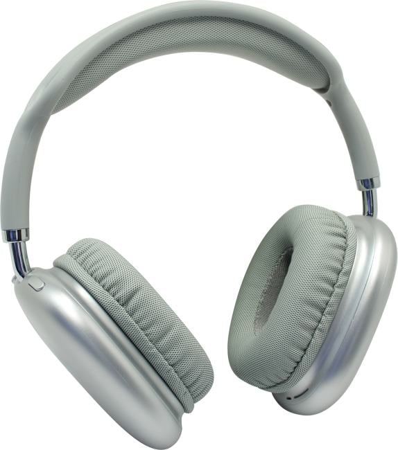 Наушники с микрофоном Hoco <W35 Air Triumph Silver> (Bluetooth  5.3, microSD, регул.громкости)