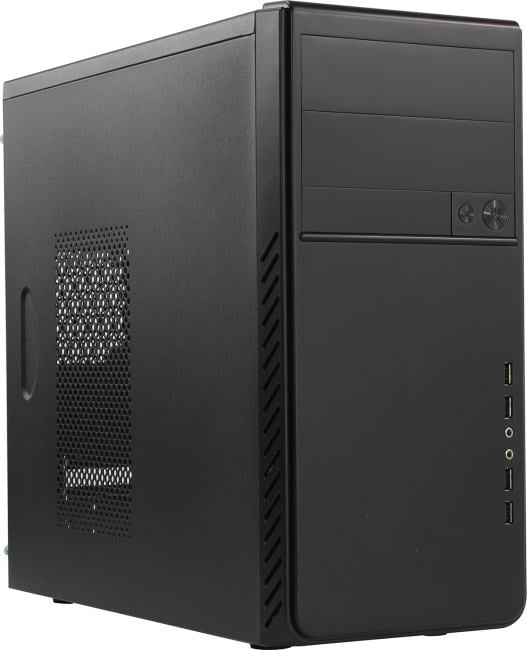 Minitower Powerman ES-861BK  MicroATX 400W (24+2x4+6пин)