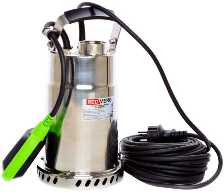 Насос садовый дренажный RedVerg RD-SPS750/5, 750 Вт, 11500 л/ч