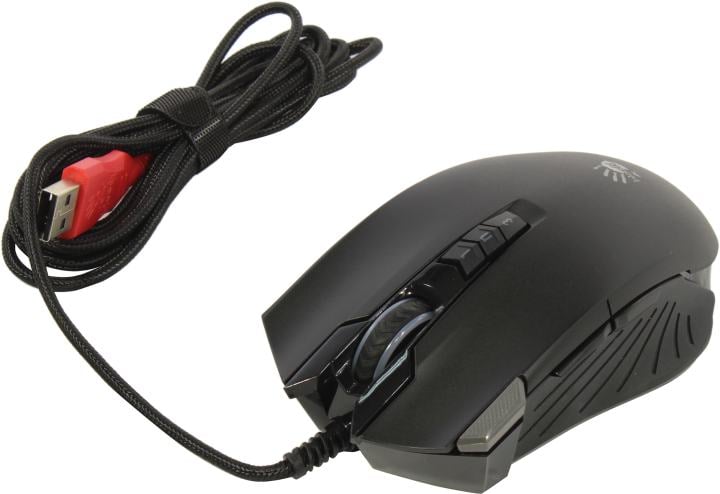 Bloody Gaming Mouse <V9M Stone Black>  (RTL) USB 9btn+Roll