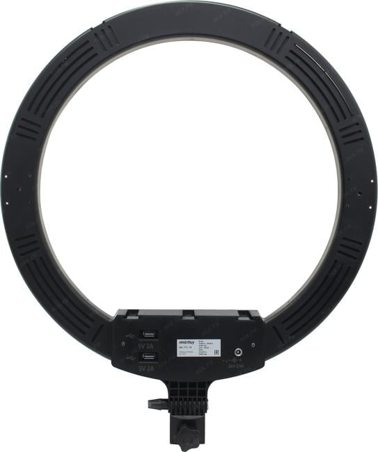Smartbuy <SBL-TTL-18> Кольцевая светодиодная лампа с держателем для телефона  (d=46см, 55Вт, 220В)