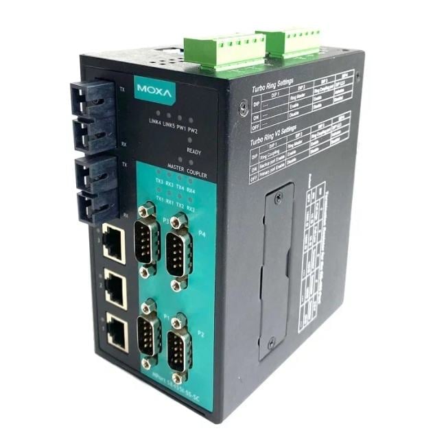 Сервер MOXA со встроенным коммутатором NPort S8455I-SS-SC