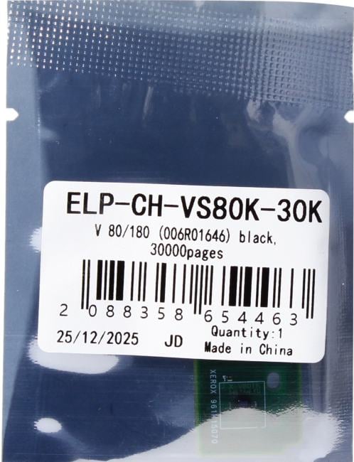 <ELP-CH-VS80K-30K> Чип Xerox Versant  80/180  (006R01646)  Black, 30K