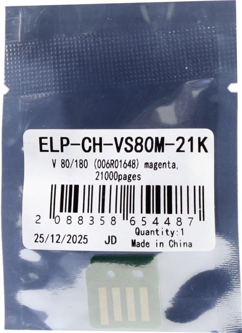 <ELP-CH-VS80M-21K> Чип Xerox Versant 80/180  (006R01648) Magenta, 21K