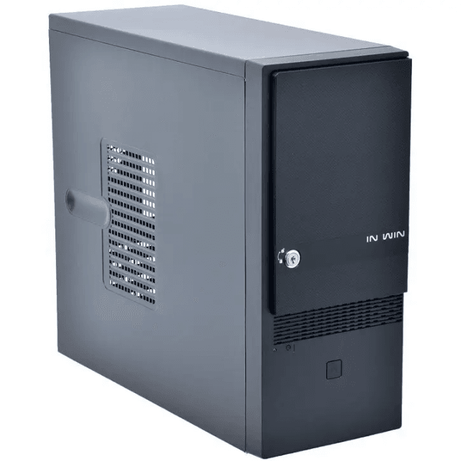 Компьютерный корпус InWin EC046U3 Black EC046U3 __ U3*2+A(H)/KEY LOCK NO POWER CORD черный 6194940