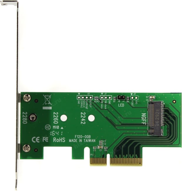 Переходник SmartBuy DT-120 для PCIe 3.0 x4 в PCIe M.2 NGFF