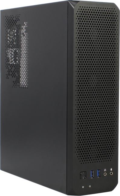 Корпус с блоком питания 230W/ Case Foxline FL-1004-TFX230B-85 mATX case, black, w/PSU TFX 230W 85+ bronze, w/2xUSB3.0, HDA, w/pwr cord, w/8cm FAN