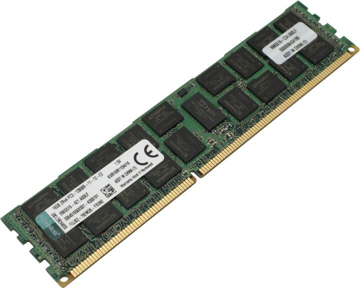 Kingston ValueRAM (KVR16R11D4,16) DDR3 RDIMM 16Gb (PC3-12800)ECC  Registered  with Parity  CL11