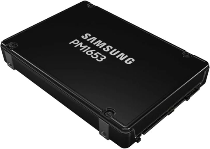 Твердотельный накопитель Samsung Enterprise SSD, 2.5"(SFF) 15mm, PM1653, 6400GB (6.4TB), SAS 24Gb/s, R4200/W3700Mb/s, IOPS(R4K) 770K/135K, MTBF 2M, 3DWPD/5Y(official FW mod), TBW 35040TB, OEM (repl. MZILT6T4HALA-00007)