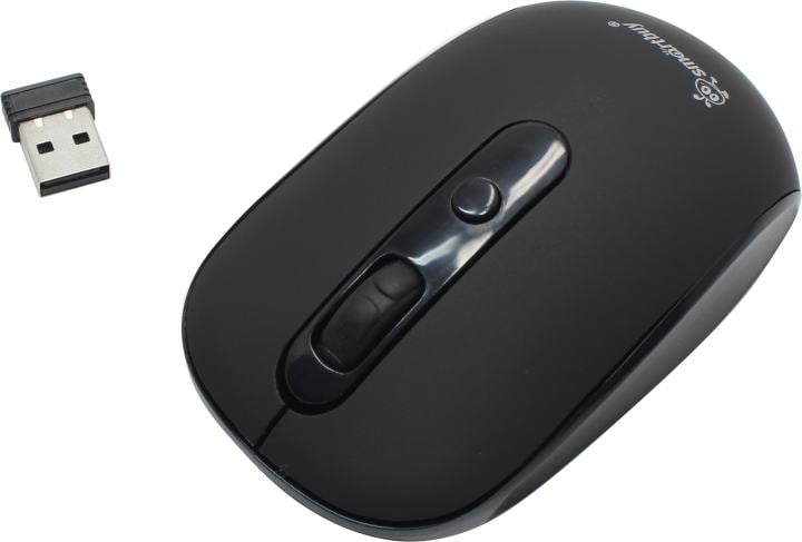 SmartBuy One Wireless Optical Mouse <SBM-262AG-K> (RTL)  USB 4btn+Roll, беспроводная