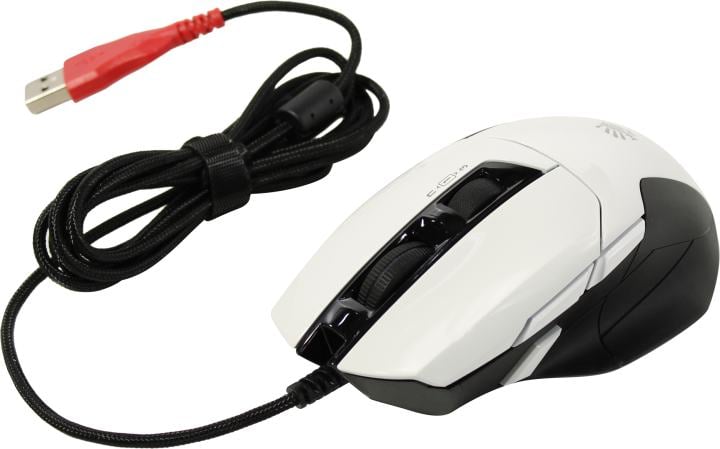 Bloody Gaming Mouse <W70 MAX Panda White>  (RTL) USB 7btn+Roll