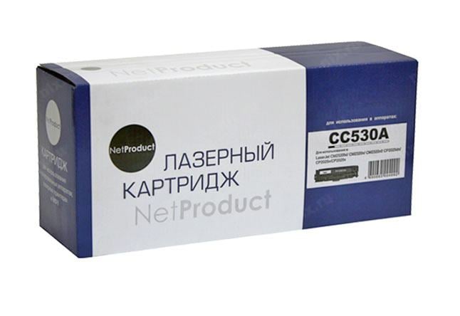 Картридж NetProduct (N-CC530A/№ 718) для HP CLJ CP2025/CM2320/Canon  LBP7200, Bk, 3,5K