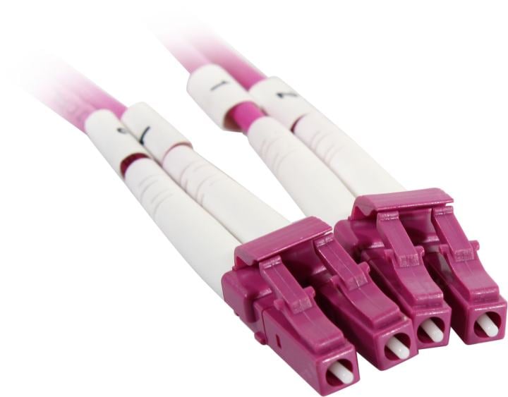 Lanmaster <LAN-2LC-2LC/OM4H-1.5> Patch cord ВО,  LC-LC, Duplex, 1.5м