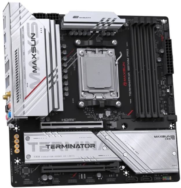 Материнская плата MAXSUN MS-Terminator B850M PRO WIFI, AM5, mATX, DDR5, WiFi 6E