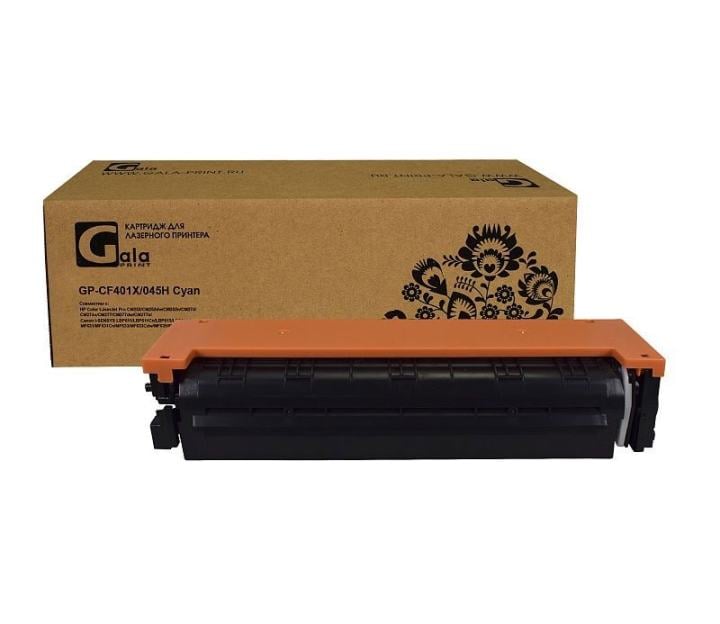 Картридж лазерный GalaPrint GP-CF401X (№201X) для принтеров HP Color LaserJet Pro CM252/CM252dw/CM252n/CM274/CM274n/CM277/CM277dw/CM277n Голубой 2300 копий