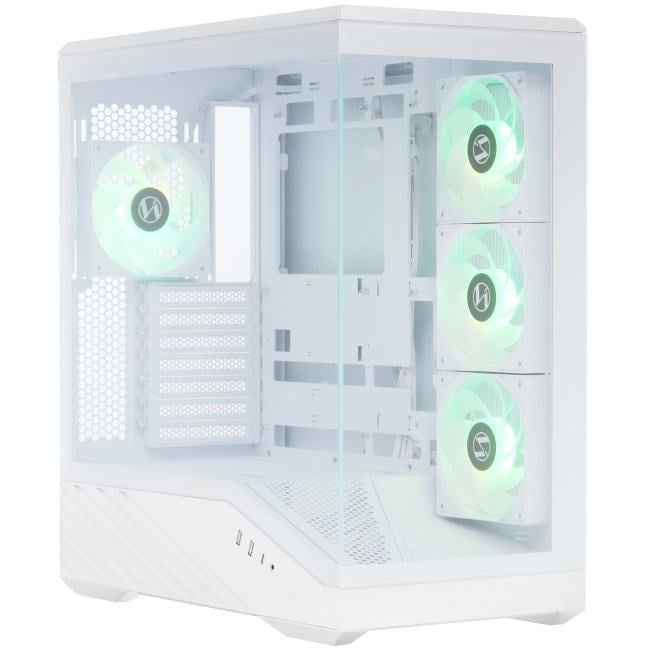 Miditower LIAN LI V100RW <G99.V100RW.R1> White  ATX без БП