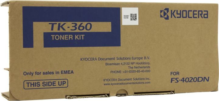 TK-360 (1T02J20EU0) Тонер-картридж Kyocera для FS-4020DN, черный (20 000 стр.), TK-360 (1T02J20EU0)