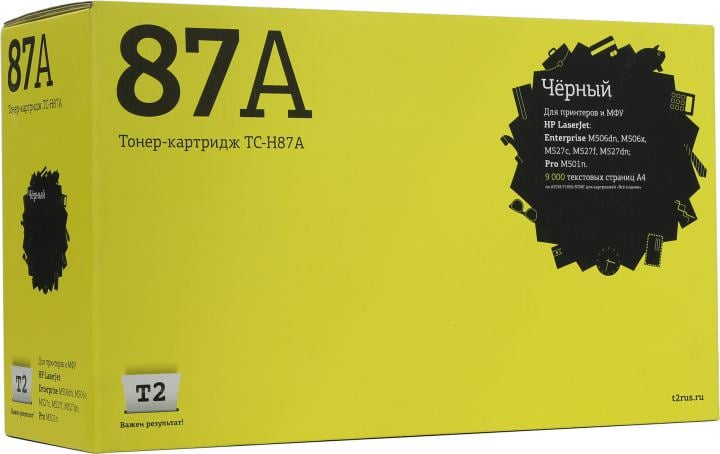 T2 CF287A Картридж для HP LJ Pro M501n/Enterprise M506/M527 (9000стр.) с чипом