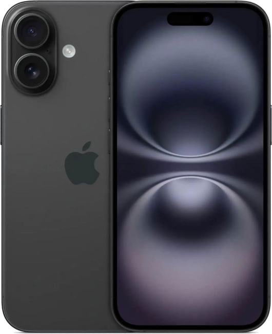 Apple iPhone 16 <MYEE3HN/A 256Gb Black> (A18, 6.1" 2556x1179 OLED, 5G+WiFi+BT, 48+12Mpx)