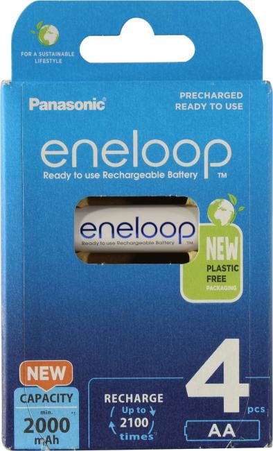 Аккумулятор Panasonic BK-3MCDE/4BE/4CP (1.2V, 2000mAh) NiMH, Size  "AA"  <уп.  4 шт>