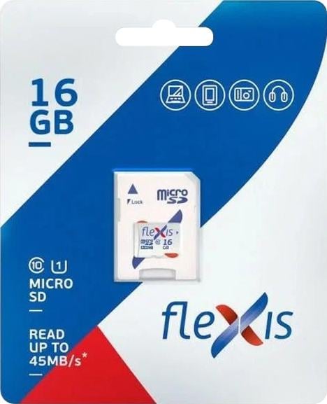 Flexis <FMSD016GU1> microSDHC  16Gb  UHS-I  U1 Class10