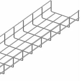 Лоток проволочный Lanmaster LAN-MT75x200-3.8EZ 75х200мм, Ф3.8мм,  оцинкованный, 3 метра